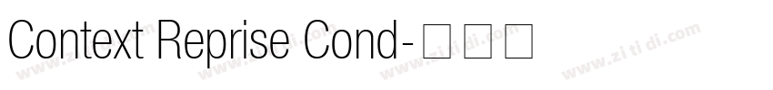 Context Reprise Cond字体转换